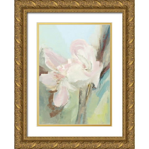 Fleurs Printanieres II Gold Ornate Wood Framed Art Print with Double Matting by Parise, Chantal