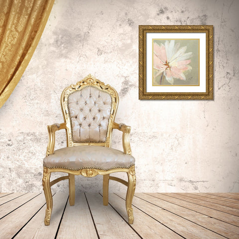 Paquerette III Gold Ornate Wood Framed Art Print with Double Matting by Parise, Chantal