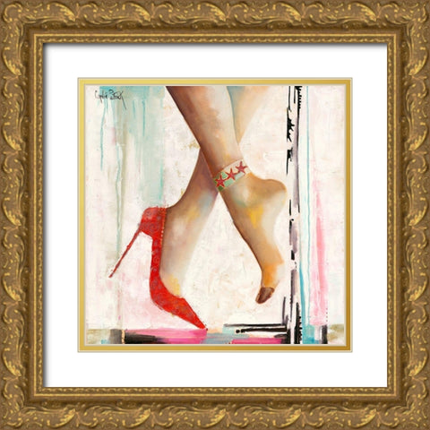 Marilyn s Shoes II Gold Ornate Wood Framed Art Print with Double Matting by Cornee, Patrick