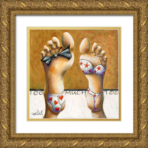 Too Much I Gold Ornate Wood Framed Art Print with Double Matting by Cornee, Patrick