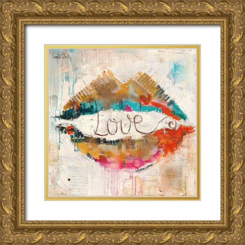 Love Gold Ornate Wood Framed Art Print with Double Matting by Cornee, Patrick