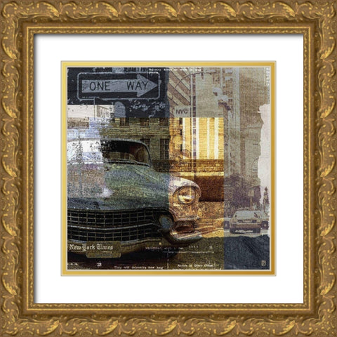 Urban I Gold Ornate Wood Framed Art Print with Double Matting by Paput, Philippe