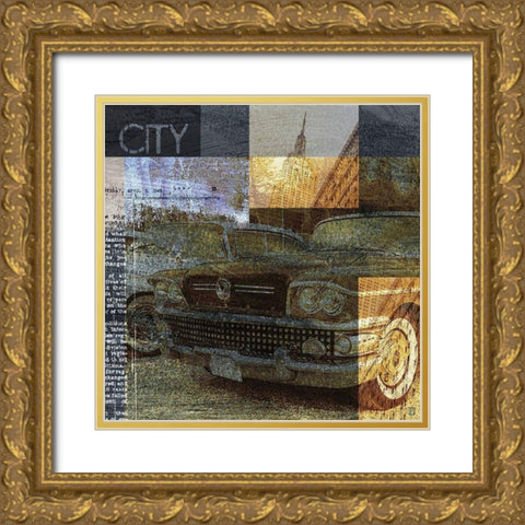 Urban II Gold Ornate Wood Framed Art Print with Double Matting by Paput, Philippe