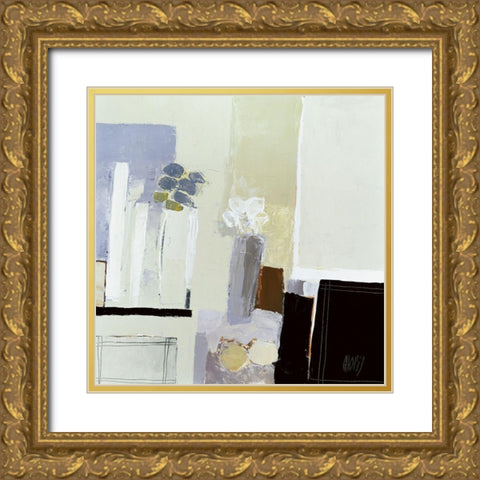 Composition de 2 bouquets Gold Ornate Wood Framed Art Print with Double Matting by Choisy, Christian