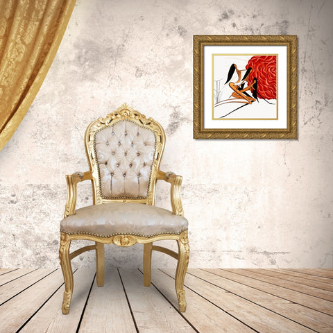 Eclosions de Charmes  I Gold Ornate Wood Framed Art Print with Double Matting by Natacha L.