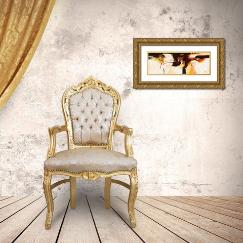 Violino IV Gold Ornate Wood Framed Art Print with Double Matting by Zacher-Finet, Isabelle