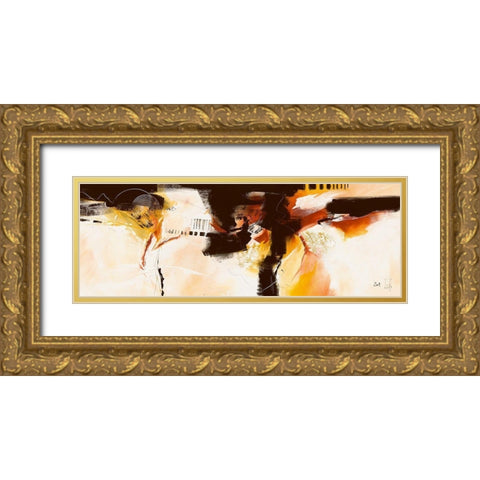 Violino IV Gold Ornate Wood Framed Art Print with Double Matting by Zacher-Finet, Isabelle