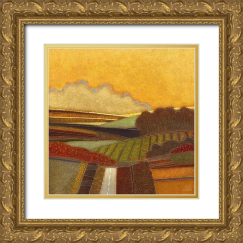 The Sun comes Up Gold Ornate Wood Framed Art Print with Double Matting by van Hoek, Rob