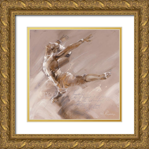 Free Gold Ornate Wood Framed Art Print with Double Matting by Meijering, Kitty