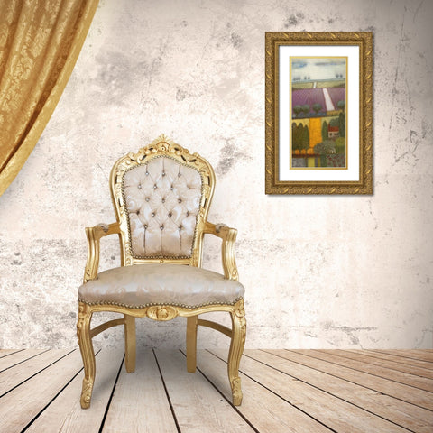 Eternal Summers Gold Ornate Wood Framed Art Print with Double Matting by van Hoek, Rob