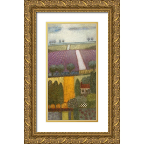 Eternal Summers Gold Ornate Wood Framed Art Print with Double Matting by van Hoek, Rob