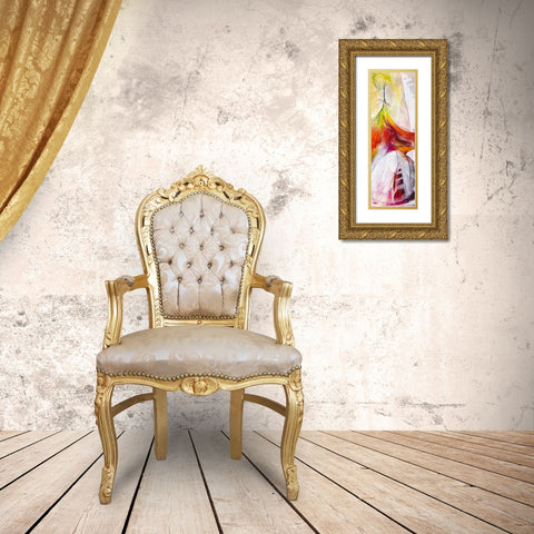 Die Spannung wachst Gold Ornate Wood Framed Art Print with Double Matting by Marks, Rita