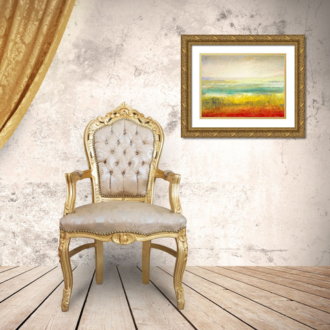 Only a Summer s Day Gold Ornate Wood Framed Art Print with Double Matting by Morten, Jane