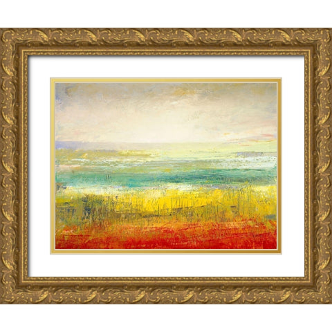 Only a Summer s Day Gold Ornate Wood Framed Art Print with Double Matting by Morten, Jane