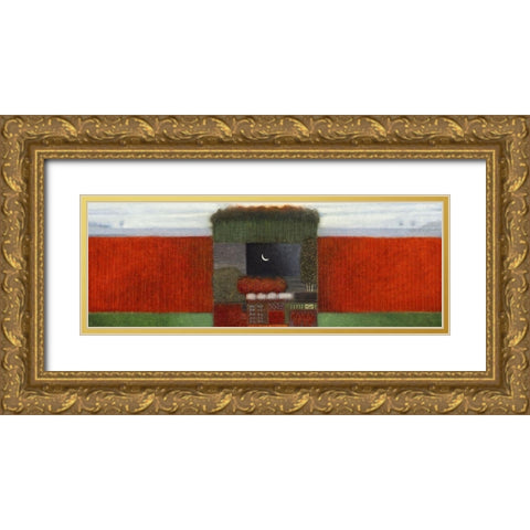 When Autumn comes around I Gold Ornate Wood Framed Art Print with Double Matting by van Hoek, Rob