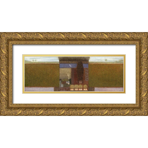 When Autumn comes around II Gold Ornate Wood Framed Art Print with Double Matting by van Hoek, Rob