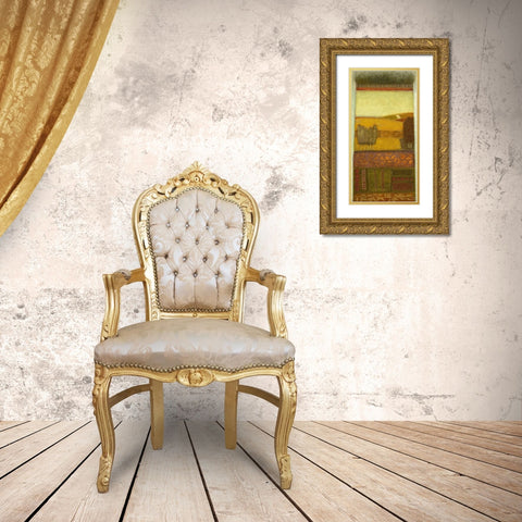 Autumn Song I Gold Ornate Wood Framed Art Print with Double Matting by van Hoek, Rob