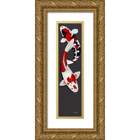 Together I Gold Ornate Wood Framed Art Print with Double Matting by Gruhn, Nicole