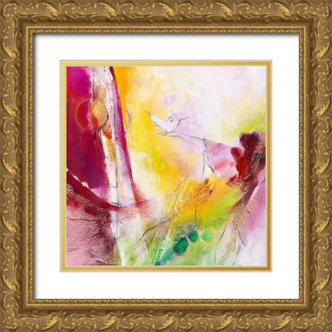 Safe it Gold Ornate Wood Framed Art Print with Double Matting by Marks, Rita