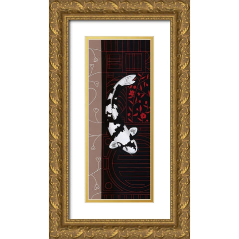 Four Seasons Winter II Gold Ornate Wood Framed Art Print with Double Matting by Gruhn, Nicole