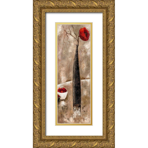 Zen attitude II Gold Ornate Wood Framed Art Print with Double Matting by Mansart, Veronique