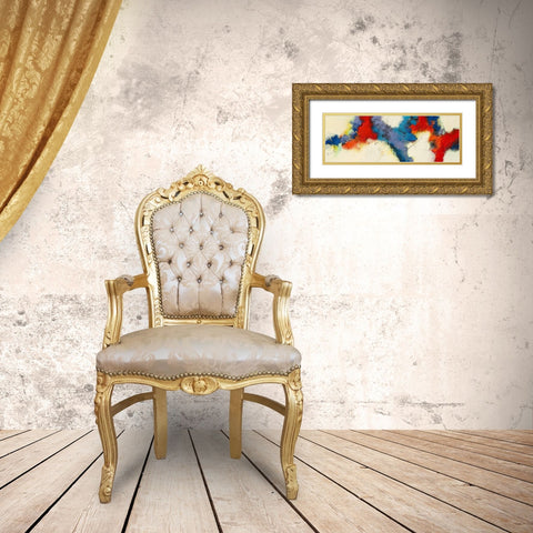 Evening Breeze Gold Ornate Wood Framed Art Print with Double Matting by Jansen, Marja