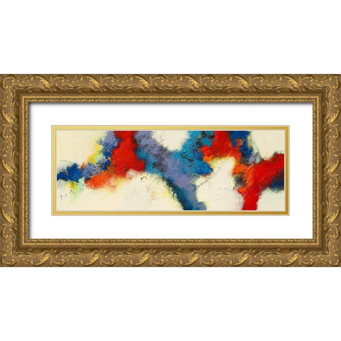 Evening Breeze Gold Ornate Wood Framed Art Print with Double Matting by Jansen, Marja