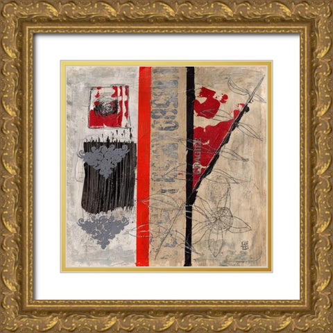 Fragile II Gold Ornate Wood Framed Art Print with Double Matting by Engelmann, Marie-Pascale