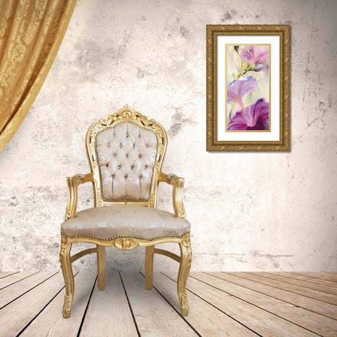 Prunkwinden Gold Ornate Wood Framed Art Print with Double Matting by Schmucker, Annette