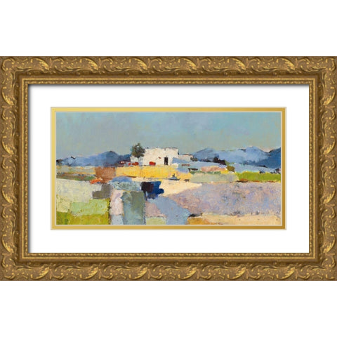 Mirabel I Gold Ornate Wood Framed Art Print with Double Matting by Groenhart, Jan