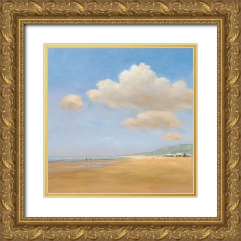 Strandwandeling Gold Ornate Wood Framed Art Print with Double Matting by Groenhart, Jan