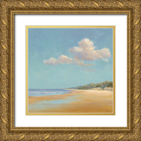 Aan de Noordzee Gold Ornate Wood Framed Art Print with Double Matting by Groenhart, Jan