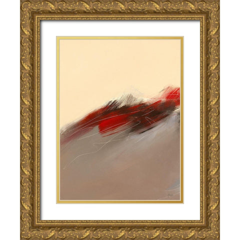 Prelude I Gold Ornate Wood Framed Art Print with Double Matting by Ball, Veronique