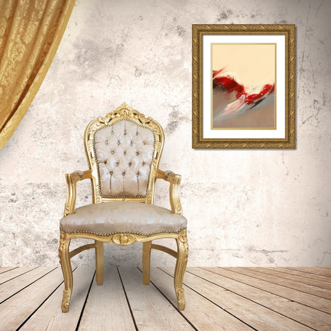 Prelude II Gold Ornate Wood Framed Art Print with Double Matting by Ball, Veronique