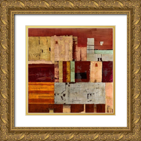 KAI 13 Gold Ornate Wood Framed Art Print with Double Matting by Richter-Armgart, Rose