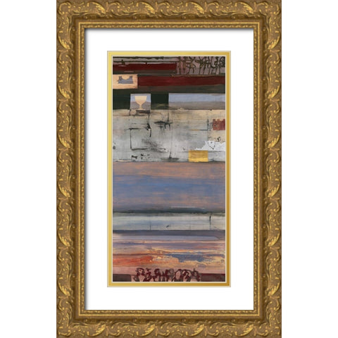 Sundown Gold Ornate Wood Framed Art Print with Double Matting by Richter-Armgart, Rose