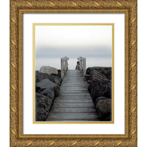 Moving On Gold Ornate Wood Framed Art Print with Double Matting by Copeland, Gill