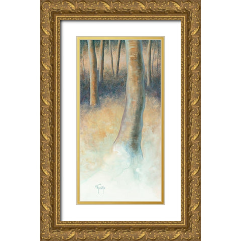Une vie a neuf Gold Ornate Wood Framed Art Print with Double Matting by VALENTIN