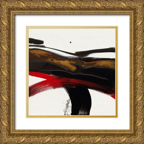 Ohne Titel IX Gold Ornate Wood Framed Art Print with Double Matting by Decker, Regina