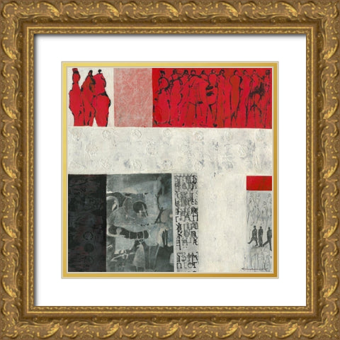 Auf dem Weg Gold Ornate Wood Framed Art Print with Double Matting by Molfenter, Erika