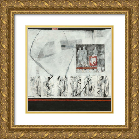 Aufstellung I Gold Ornate Wood Framed Art Print with Double Matting by Molfenter, Erika