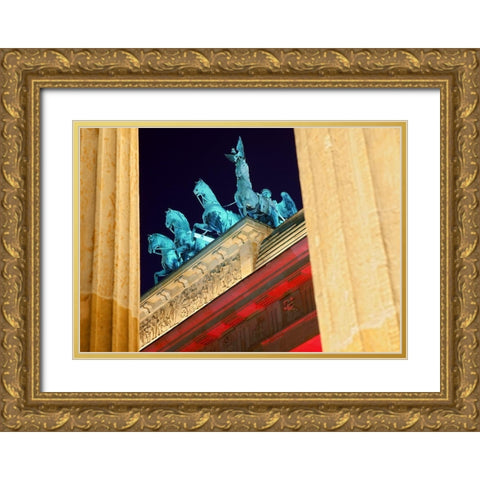 Quadriga I Gold Ornate Wood Framed Art Print with Double Matting by Fischer, Rolf