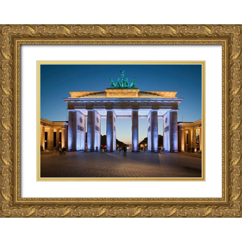 Brandenburger Tor I Gold Ornate Wood Framed Art Print with Double Matting by Fischer, Rolf