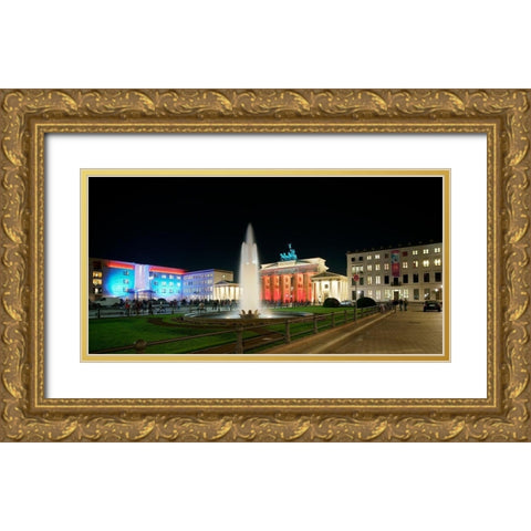 Pariser Platz I Gold Ornate Wood Framed Art Print with Double Matting by Fischer, Rolf