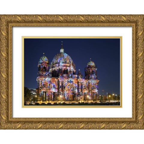 Dom Gold Ornate Wood Framed Art Print with Double Matting by Fischer, Rolf