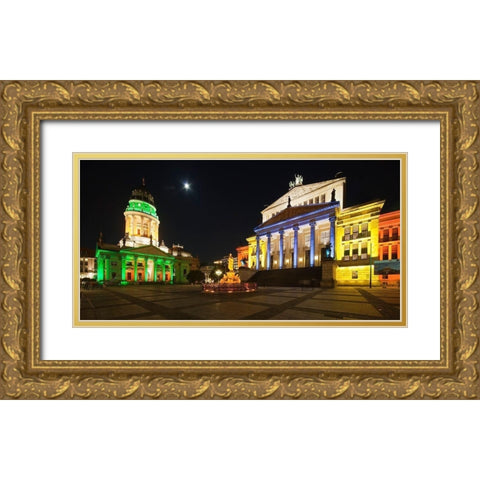 Gendarmenmarkt I Gold Ornate Wood Framed Art Print with Double Matting by Fischer, Rolf
