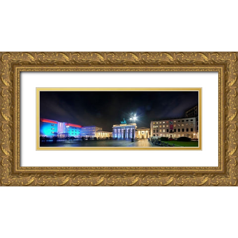 Pariser Platz II Gold Ornate Wood Framed Art Print with Double Matting by Fischer, Rolf