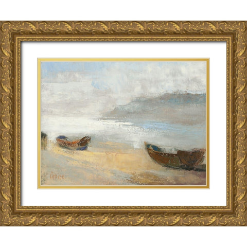 Rivage Corse Gold Ornate Wood Framed Art Print with Double Matting by Parise, Chantal