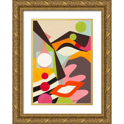 La lumiere Gold Ornate Wood Framed Art Print with Double Matting by Brand, Valerie