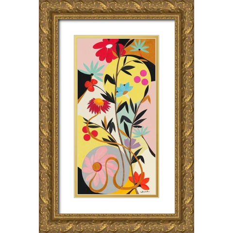 Harmonie Gold Ornate Wood Framed Art Print with Double Matting by Brand, Valerie